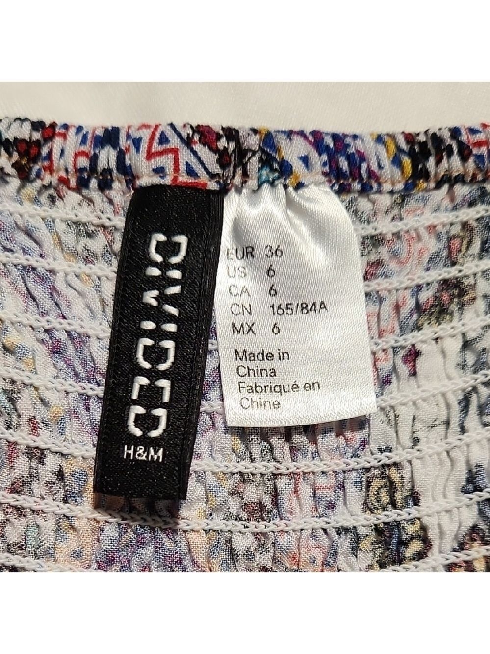 H&M Peach Patterned Mini Dress - Picture 3 of 7